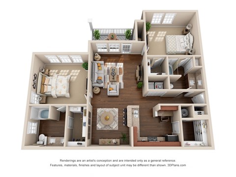 2 bed 2 bath A at The Reserve at Sugarloaf Apartments, Georgia